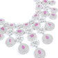 Rajwada Pink Alloy Embellished Jewellery Set For Women