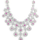 Rajwada Pink Alloy Embellished Jewellery Set For Women
