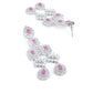 Rajwada Pink Alloy Embellished Jewellery Set For Women