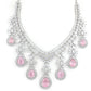 Rajwada Light Pink Alloy Embellished Jewellery Set For Women