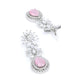 Rajwada Light Pink Alloy Embellished Jewellery Set For Women