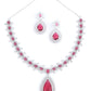 Rajwada Pink Alloy Embellished Jewellery Set For Women