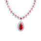 Rajwada Pink Alloy Embellished Jewellery Set For Women
