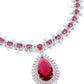 Rajwada Pink Alloy Embellished Jewellery Set For Women