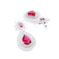 Rajwada Pink Alloy Embellished Jewellery Set For Women