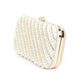 Rajwada Off White Jute Beads Embellished Clutch For Women