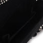 Rajwada Black Suede Metal Hand Bag For Women