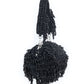 Rajwada Black Velvet Embellished Hand Bag For Women