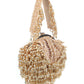 Rajwada Beige Velvet Embellished Hand Bag For Women