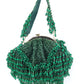 Rajwada Green Velvet Embellished Hand Bag For Women