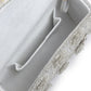 Rajwada Silver Suede Embellished Hand Bag For Women