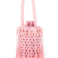 Rajwada Pink Suede Embellished Potli For Women