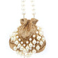 Rajwada Gold Velvet Embellished Potli For Women