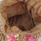Rajwada Beige Suede Embellished Potli For Women