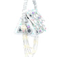 Rajwada White Velvet Embellished Hand Bag For Women