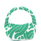 Rajwada Green And White Cotton Blend Beaded Hand Bag For Women