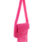 Rajwada Pink Cotton Blend Embellished Hand Bag For Women