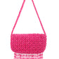 Rajwada Pink Cotton Blend Embellished Hand Bag For Women