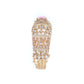Rajwada Gold And Pink Mixed Metal Embellished Bracelets For Women