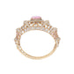 Rajwada Gold And Pink Mixed Metal Embellished Bracelets For Women
