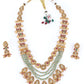 Rajwada Gold Mixed Metal Embellished Neck Piece Set For Women