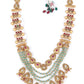 Rajwada Gold Mixed Metal Embellished Neck Piece Set For Women