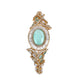 Rajwada Gold And Green Mixed Metal Embellished Bracelets For Women
