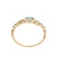 Rajwada Gold And Green Mixed Metal Embellished Bracelets For Women