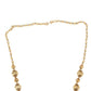 Rajwada Gold And Pink Mixed Metal Embellished Neck Piece Set For Women