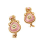 Rajwada Gold And Pink Mixed Metal Embellished Neck Piece Set For Women