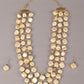 Rajwada Off White Faux Pearl Long Neckpiece With Beads For Women