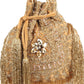 Rajwada Gold Tasseled Bridal Potli Bag For Women