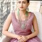 Rajwada Sea Green Alloy Embellished Gold-Plated Neckpiece Set For Women
