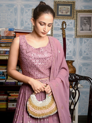 Rajwada Multicolor Beaded Moon Clutch For Women