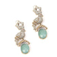 Rajwada Sea Green Mixed Metal Embellished Gold Plated Neckpiece Set For Women