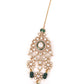 Rajwada Green Mixed Metal Embellished Gold Plated Neckpiece Set For Women