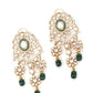 Rajwada Green Mixed Metal Embellished Gold Plated Neckpiece Set For Women