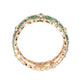 Rajwada Green Gold Plated Kundan Bangles For Women