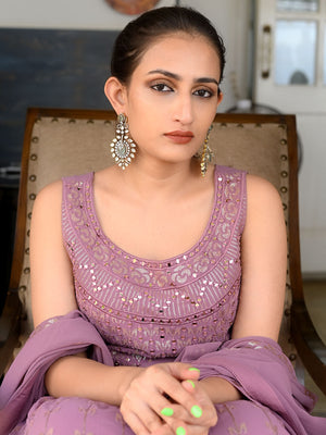 Rajwada Sea Green Kundan Gold Plated Dangler Earrings For Women