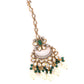 Rajwada Green Pearls Gold-Plated Dangler Earrings For Women