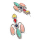 Rajwada Multicolor Zircon Silver Plated Dangler Earrings For Women