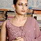 Rajwada Pink Kundan Gold Plated Dangler Earrings For Women