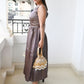 Rajwada Golden Suede With Sequin And Beads Tassels Potli For Women