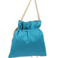 Rajwada Blue Raw Silk Beads And Stones Work Potli For Women