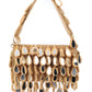 Rajwada Beige Suede Beads And Sequin Tasseled With Mirror Work Hand Bag For Women