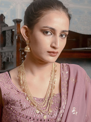 Rajwada Gold Three Layered Bridal Neck Piece For Women