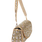 Rajwada Golden Jute Embellished Pure Silver Stone And Beads Hand Bag For Women
