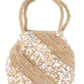 Rajwada Golden Raw Silk Beads And Sequin Embellished Hand Bag For Women