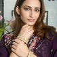 Rajwada Gold Embellished Bangles For Women-Set Of 2