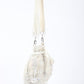 Rajwada Off white Raw Silk Cutdana And Beads With Wrist Tassel Potli Bag For Women